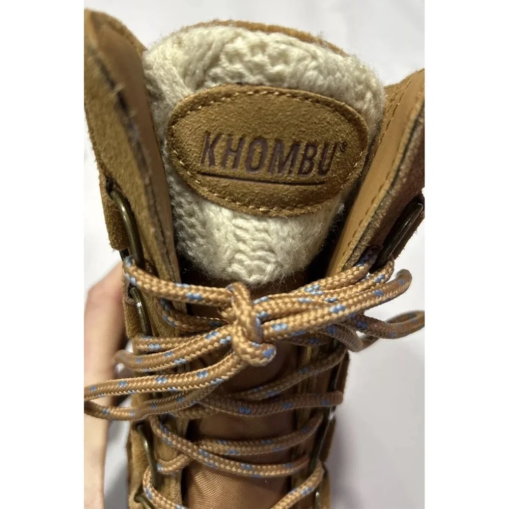 NWT Khombu Women's Boots Size 6M, Brown, Cozy Thermolite Cold Rated‎